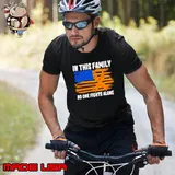 Leukemia awareness in this family no one fights alone USA flag shirt