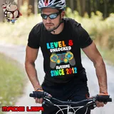 Level 8 Awesome Since 2012-8th Birthday Video Game T-Shirt Unisex