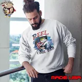 Reel cool dad 4th of july fish s Sweatshirt