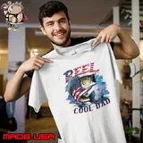 Reel cool dad 4th of july fish s Unisex