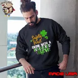 Safety First Drink With A RN Nurse Beer St Patrick's Day T-Shirt Sweatshirt