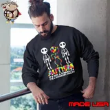 Skull Dance Autism Awareness Not A Disability It's a Different Ability T-Shirt Sweatshirt