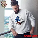 Vintage American Flag I Love Being A Leelee Happy Independence Day Sunflower T-Shirt Sweatshirt