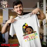 Vintage Juneteenth Celebrating 1865 Cute Black Girls T-Shirt