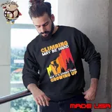 Climbing May Be Hard But It's Easier Than Growing Up Retro Sweatshirt