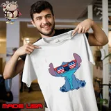 Disney Lilo & Stitch Fourth Of July Sunglasses T-Shirt
