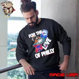 For The Love Of Philly Philadelphia Map Sports Teams Logo Sweatshirt