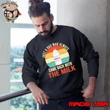 Just A Dad Who Always Came Back With The Milk Vintage Shirt