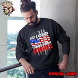 Just a regular dad trying not to raise commies Sweatshirt