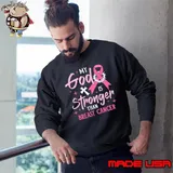 My God Is Stronger Than Support Breast Cancer Awareness Christian shirt