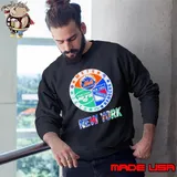 New York Sports Team Mets, Rangers And Jets 2024 Logo Sweatshirt