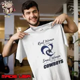 Real Women Love Football Smart Women Love The Dallas Cowboys 2024 Shirt