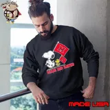 Snoopy MIAMI RED HAWKS Road To Oklahoma City flag Sweatshirt
