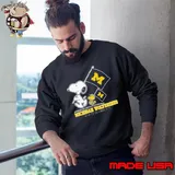 Snoopy Michigan Wolverines Road To Oklahoma City flag Sweatshirt