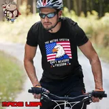 The Metric System Cant Measure Freedom Eagle American flag T-Shirt