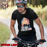 They Hate Us Cuz They Ain't Us Gym America USA Flag 4th Of July T-Shirt