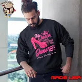 This Queen Was Born On June 18 High Heels June 18Th Birthday Sweatshirt