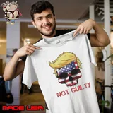 Trump Not Guilty Maga Skull Shirt