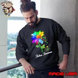 Choose Kind Autism Awareness Month Women Sunflower s Sweatshirt