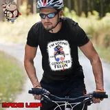 I'm voting for the convicted felon messy bun usa flag shirt