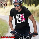 In This Family No One Fights Alone Breast Cancer Awareness shirt