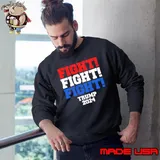 Fight fight fight trump 2024 Hell never stop T-Shirt