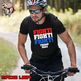 Fight fight fight trump 2024 Hell never stop Unisex