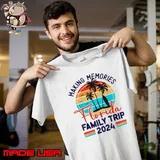 Florida Family Trip 2024 Making Memories Family Vacation Retro T-Shirt