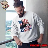 President Trump 2024 Support Fight Fight Fight Usa flag T-Shirt