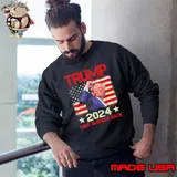 Trump 2024 Take America Back American Flag Election T-Shirt
