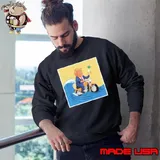 Trump poster design surfing on a bike with a drink Shirt