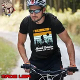 Vintage Washington Mount Rainier hiking Lover T-Shirt