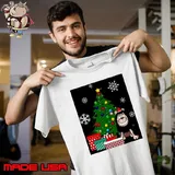 Gnasher Around The Christmas Tree Dennis the Menace shirt