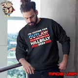 I'm Voting For Outlaw And The Hillbilly 2024 Usa Flag Election T-Shirt