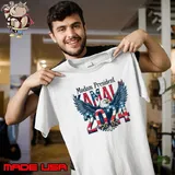 Madam President Kamala 2024 Eagle American Flag T-Shirt