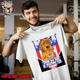 Trump 2024 Maga even my Dog is waiting for American flag shirt