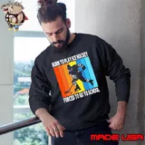 Born To Play Ice Hockey Forced To Go To School Vintage Hockey Player T-Shirt