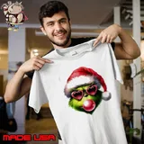 Christmas Grinch Blowing Up Bubble Merry Grinchmas Shirt
