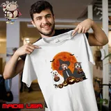 Ghost And Witch Pitbull Dog Halloween Ghost Pitbull Dog Blood Moon Unisex