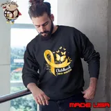 Gold Ribbon Childhood Cancer Awareness Butterflies Sweatshirt