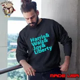 Harris Walz Joy Liberty Harris Walz Waltz 2024 Retro Sweatshirt