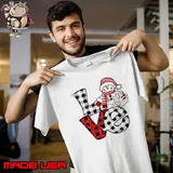 Love Cute Snowman Teacher Unisex