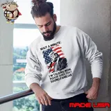 President Trump is talking wait a minute sound familiar usa flag T-Shirt