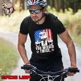 You missed twice donald trump president usa flag middle finger T-Shirt