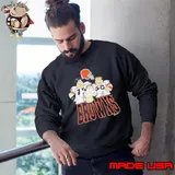 1992 Hanna Barbera The Flintstones Cleveland Browns Sweatshirt