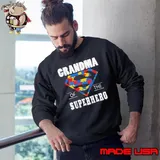 Autism Superman Grandma Of The Superhero Sweatshirt
