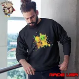 Baby Pikachu And Baby Yoda Merry Christmas Light Sweatshirt