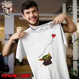 Baby Yoda sometimes You need to let things go heart Unisex
