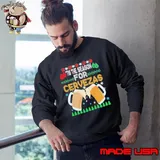 Beer Tis The Season For Cervezas Ugly Christmas Flag Sweatshirt