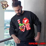 Best Love Snowboarding Pajama Elf Mery Christmas Sweatshirt